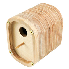 Load image into Gallery viewer, Wooden Bird House &quot;Layered Wood&quot;