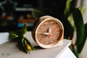 Wooden Clock - Wooden  Desk Clock