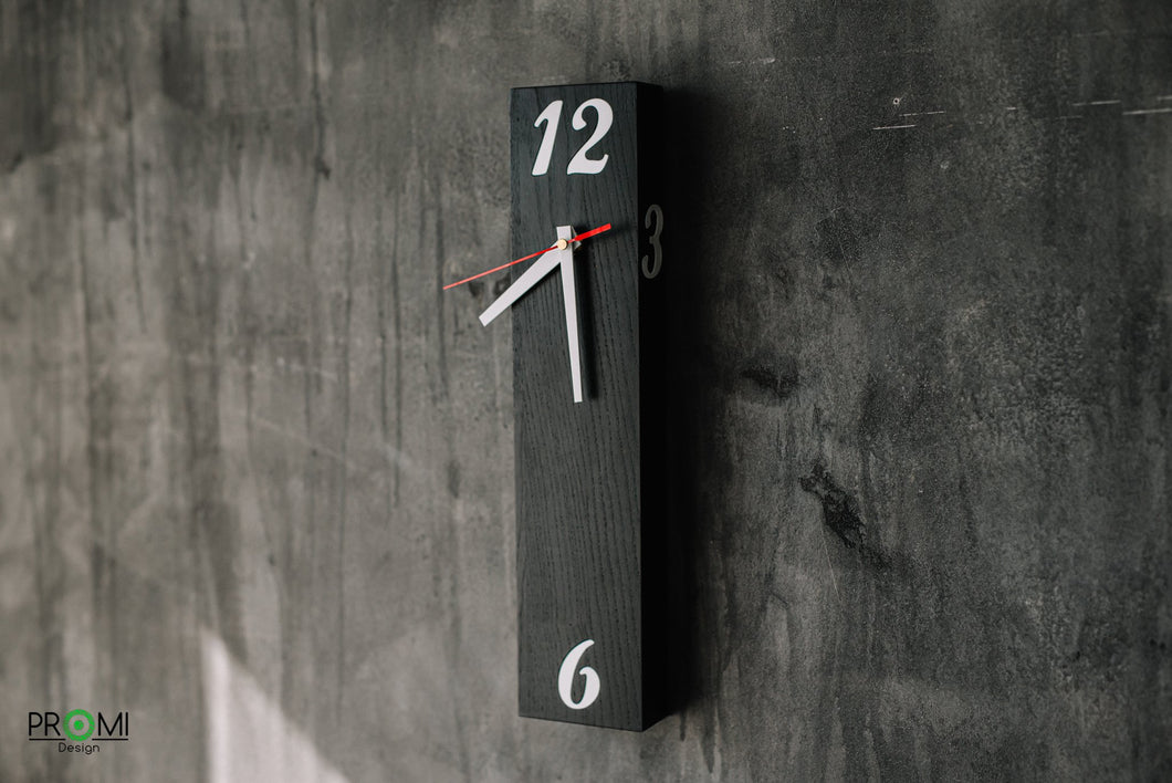 Wooden clock- Wood block clock