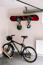 Load image into Gallery viewer, bicycle rack - wood bicycle wall stand
