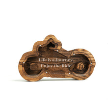 Load image into Gallery viewer, Wooden Piggy Bank Motorcycle (M/L, 3 Colors, Engraving)