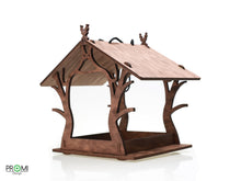 Load image into Gallery viewer, Bird feeder - wooden hanging bird feeder