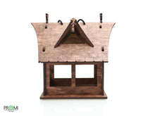Load image into Gallery viewer, Bird feeder - wooden house shape bird feeder