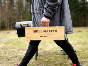 Grill BBQ Wooden Set (Personalization)