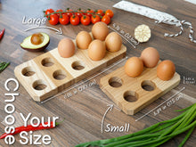 Load image into Gallery viewer, Wooden Chicken Egg Holders (2 sizes, 3 colors)