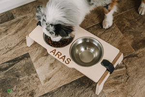 Elevated Dog Feeder - dog bowl holder