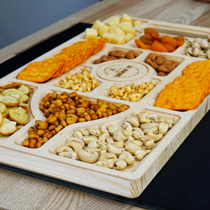 Snacks Tray Board - Wooden Food Tray