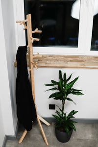 Standing Hanger - Standing Wood Clothes Hanger