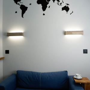 LED Wall Light, Modern Wooden Wall Lamp