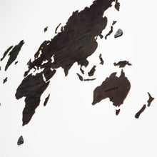 Load image into Gallery viewer, Wooden world map - wooden black wall world wall map