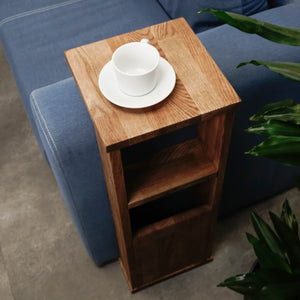Coffee Table -  Wooden Sofa Table With Shelf
