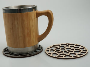 Wooden Mug Coaster "Modern"