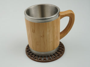 Wooden Mug Coaster "Chamomile"