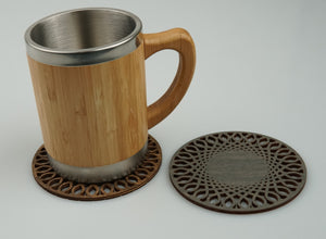 Wooden Mug Coaster "Patterns"