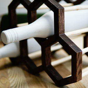 Wine rack - Wooden wine rack 6 Slot