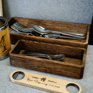 Cutlery Box - Wooden Kitchen Tools Box
