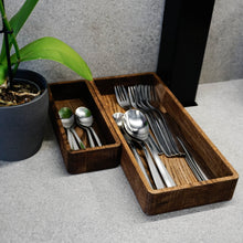Load image into Gallery viewer, Cutlery Box - Wooden Kitchen Tools Box