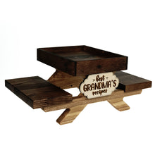Load image into Gallery viewer, Wooden Squirrel Feeder, Squirrel Picknick Table