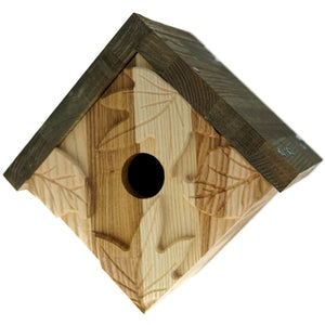 Wooden Nesting Box - Wood Bird Feeder