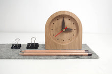 Load image into Gallery viewer, Wooden clock - wood table clock