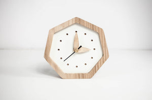 Wooden Clock, Wood Desk Clock