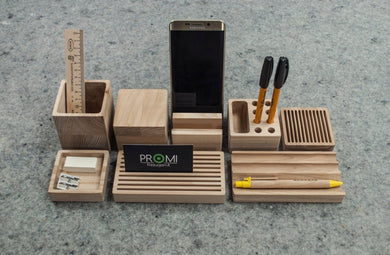 Wooden desk organizer - build your own desk organizer