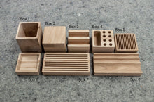 Load image into Gallery viewer, Wooden desk organizer - build your own desk organizer