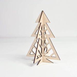 Wooden Christmas tree - Christmas tree decoration
