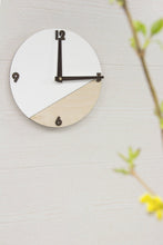 Load image into Gallery viewer, Wood and acrylic glass wall clock