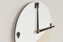 Load image into Gallery viewer, Wood and acrylic glass wall clock