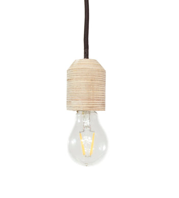 Wooden lamp - industrial wood hanging lamp