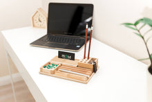 Load image into Gallery viewer, Wooden desk organizer - Desk Organizer