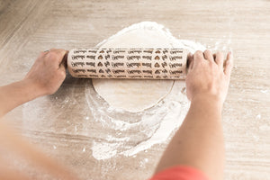 Rolling pin - Woodeen engraved rolling pin ( Love )