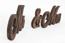 Load image into Gallery viewer, Mr &amp; Mrs Wooden Signs for Wedding Table, Rustic Wedding Décor for Boho Style Centerpiece, Freestanding Bride and Groom Photo Props