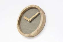 Load image into Gallery viewer, Wooden clock - grey wood wall clock