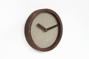 Wooden clock - wood round wall clock