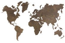 Load image into Gallery viewer, Wooden world map - wood wall world map