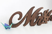 Load image into Gallery viewer, Mr &amp; Mrs Wooden Signs for Wedding Table, Rustic Wedding Décor for Boho Style Centerpiece, Freestanding Bride and Groom Photo Props