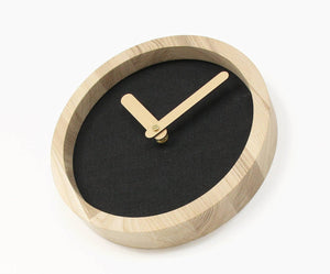 Wooden Clock -black  wood wall clock