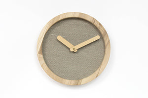 Wooden clock - grey wood wall clock