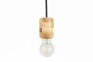 Wood lamp - hanging  lamp natural wood