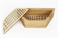 Load image into Gallery viewer, Wooden desk organizer - Wooden pencil organizer box