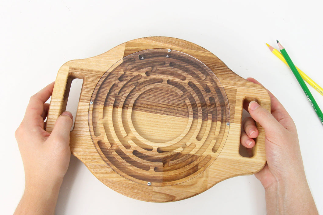 Labyrinth toy - wood maze board toy for kids