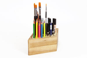 Wood Desk Organizer - Pen box