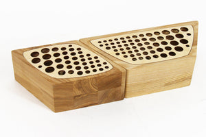 Wooden desk organizer - Wooden pencil organizer box