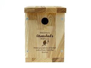 Wooden Nesting Box - Wood Bird Feeder